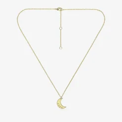 Treat Republic Jewellery|Gifts*Personalised Gold Plated Moon Necklace (46cm)