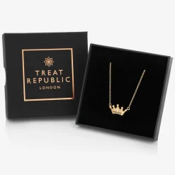 Treat Republic Jewellery|Gifts*Personalised Gold Plated Princess Necklace (49cm)