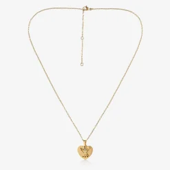 Treat Republic Jewellery|Gifts*Personalised Gold Plated Guardian Angel Necklace (45cm)