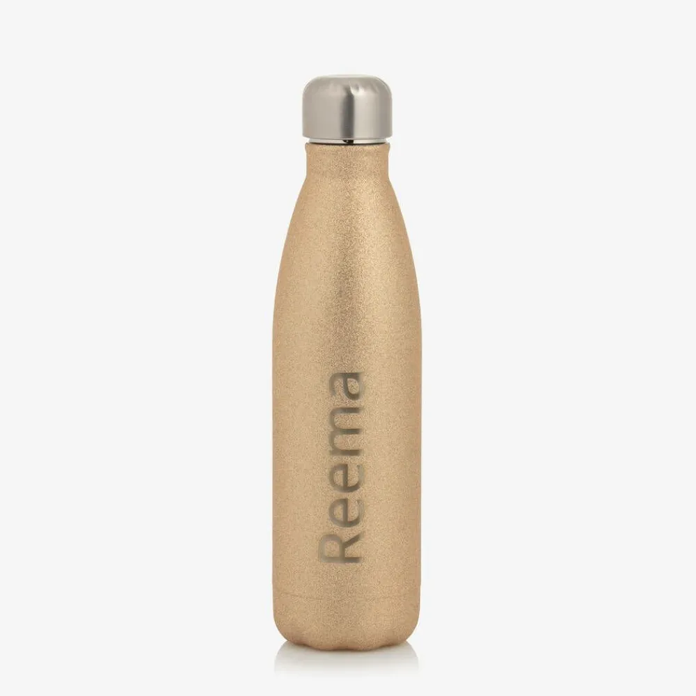 Treat Republic Lunch Accessories*Personalised Gold Water Bottle (27cm)