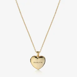 Treat Republic Jewellery|Gifts*Personalised Gold-Plated Locket Necklace (45cm)