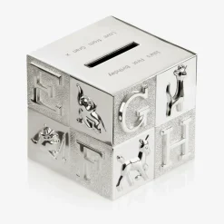 Treat Republic Gifts*Personalised Silver Alphabet Money Box (10cm)