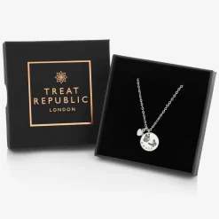 Treat Republic Jewellery|Gifts*Personalised Silver Plated Butterfly Necklace (47cm)