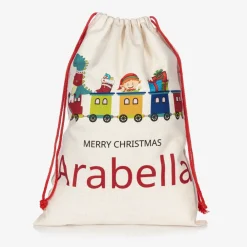 Treat Republic Gifts|Nursery Accessories*Personalised Train Christmas Sack (64cm)