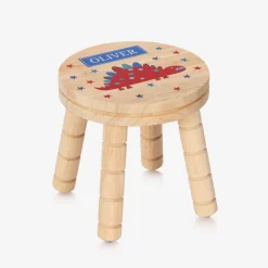 Treat Republic Gifts|Nursery Accessories*Personalised Wooden Dinosaur Stool