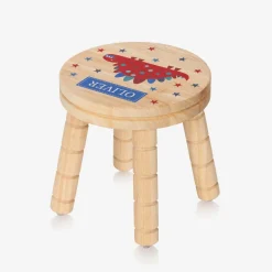 Treat Republic Gifts|Nursery Accessories*Personalised Wooden Dinosaur Stool