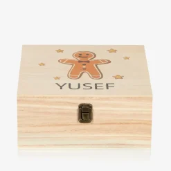 Treat Republic Gifts*Personalised Wooden Gingerbread Man Box (24cm)