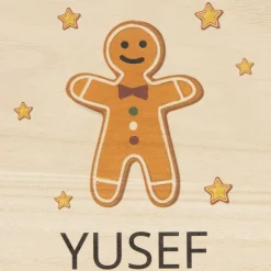 Treat Republic Gifts*Personalised Wooden Gingerbread Man Box (24cm)