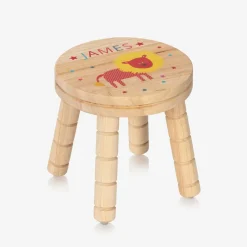 Treat Republic Gifts|Nursery Accessories*Personalised Wooden Lion Stool
