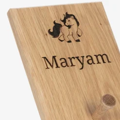 Treat Republic Nursery Accessories*Personalised Wooden Unicorn Peg Hook (18cm)
