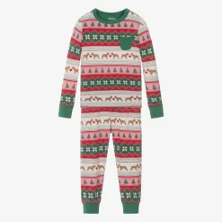 Hatley Nightwear*Pink & Green Christmas Pyjamas