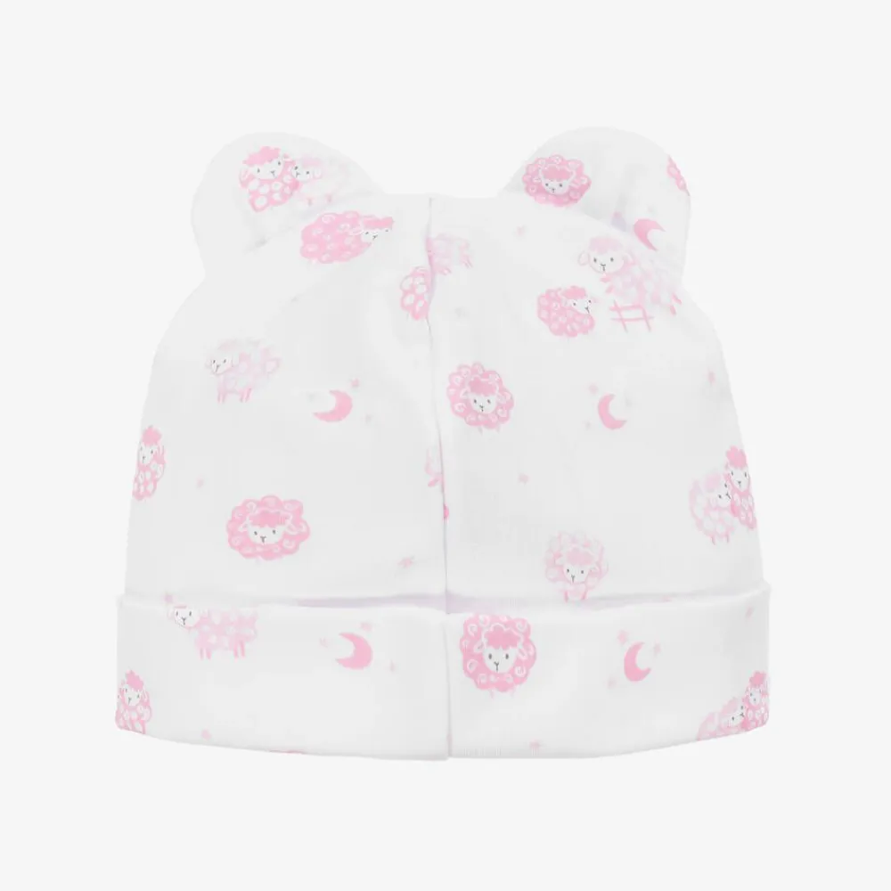 Kissy Kissy Hats|Hats*Pink & White Cotton Baby Sheep Hat