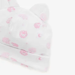 Kissy Kissy Hats|Hats*Pink & White Cotton Baby Sheep Hat