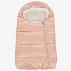 Moncler Enfant Gifts*Pink & White Down Padded Baby Nest