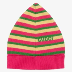 Gucci Hats*Pink & Yellow Striped Baby Hat