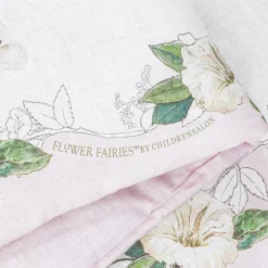 Flower Fairies™ by Childrensalon Blankets & Shawls*Pink & Ivory Linen & Cotton Blanket (95cm)