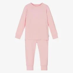 Roarsome Snowwear*Pink Bamboo Jersey Base Layer Set