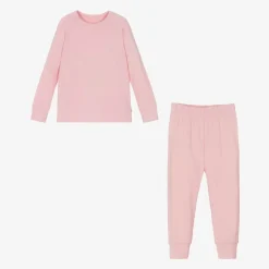 Roarsome Snowwear*Pink Bamboo Jersey Base Layer Set