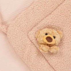 Jamiks Nests*Pink Bouclé Fleece Bear Nest (64cm)