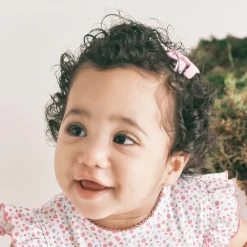 Peach Ribbons Hair Accessories*Pink Bow Hair Clip (5cm)