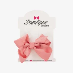 Bowtique London Hair Accessories*Pink Bow Hair Clip (7cm) DustyRose
