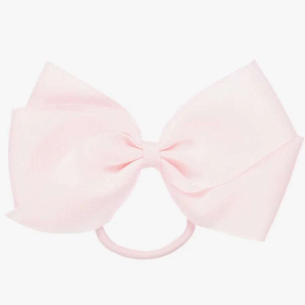Peach Ribbons Hair Accessories*Pink Bow Hair Elastic (12cm)