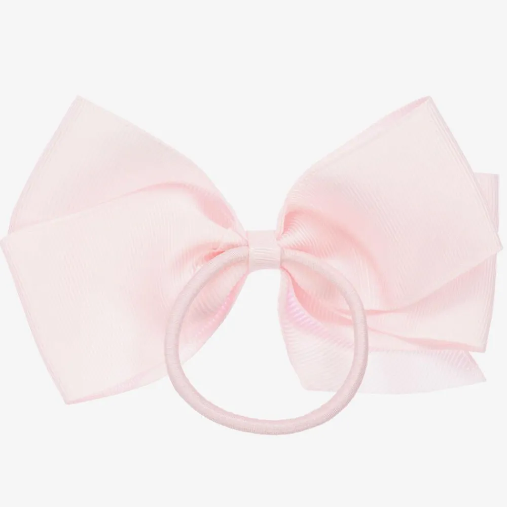 Peach Ribbons Hair Accessories*Pink Bow Hair Elastic (12cm)