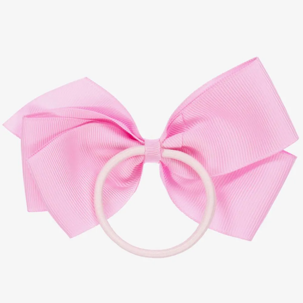 Peach Ribbons Hair Accessories*Pink Bow Hair Elastic (12cm)