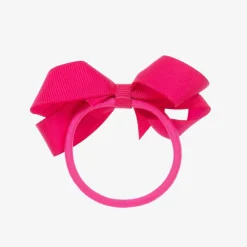 Peach Ribbons Hair Accessories*Pink Bow Hair Elastic (7cm)