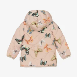 Molo Snowwear*Pink Butterfly Puffer Jacket
