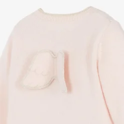 Marie-Chantal Tops|Tops*Pink Cashmere Angel Wing Cardigan
