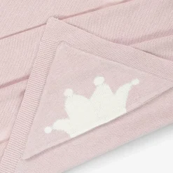 Marie-Chantal Blankets & Shawls*Pink Cotton & Cashmere Hooded Blanket (95cm)