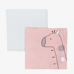 Mayoral Sleeping Accessories*Pink Cotton Baby Milestone Swaddles (2 Pack)