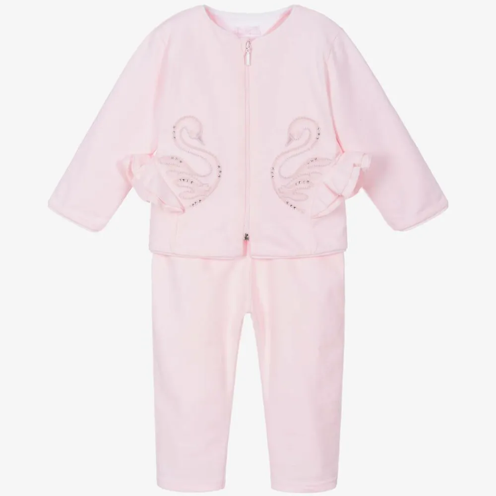 Sofija Outfit Sets|Outfit Sets*Pink Cotton Baby Trouser Set