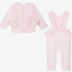 Sofija Outfit Sets|Outfit Sets*Pink Cotton Baby Trouser Set