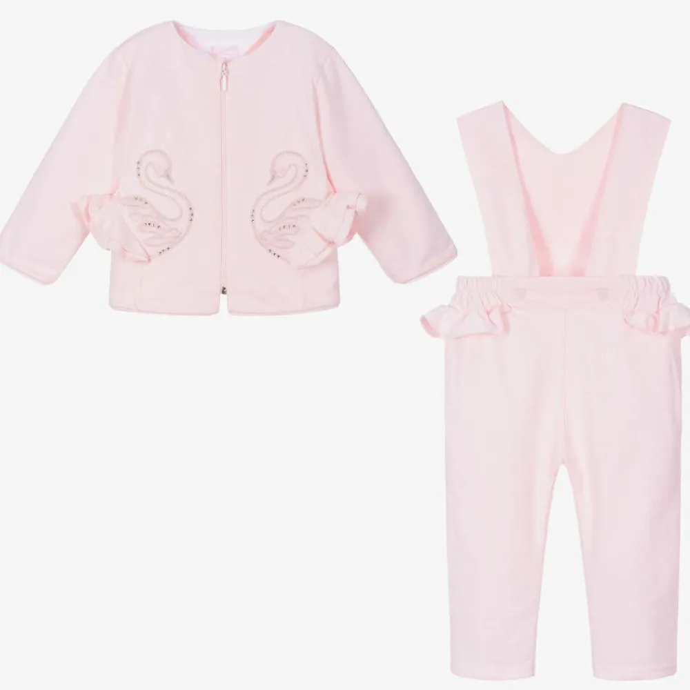 Sofija Outfit Sets|Outfit Sets*Pink Cotton Baby Trouser Set
