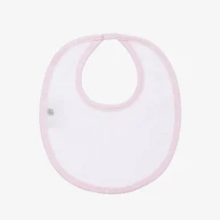Kissy Kissy Gifts*Pink Cotton Crescent Moonlight Baby Bib