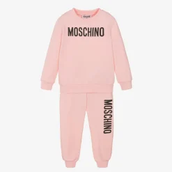 Moschino Kid-Teen Tracksuits*Pink Cotton Tracksuit