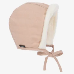 Elodie Hats*Pink Faux Shearling Winter Bonnet