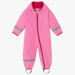 Playshoes Coats & Jackets|Coats & Jackets*Pink Fleece-Lined Rain Suit