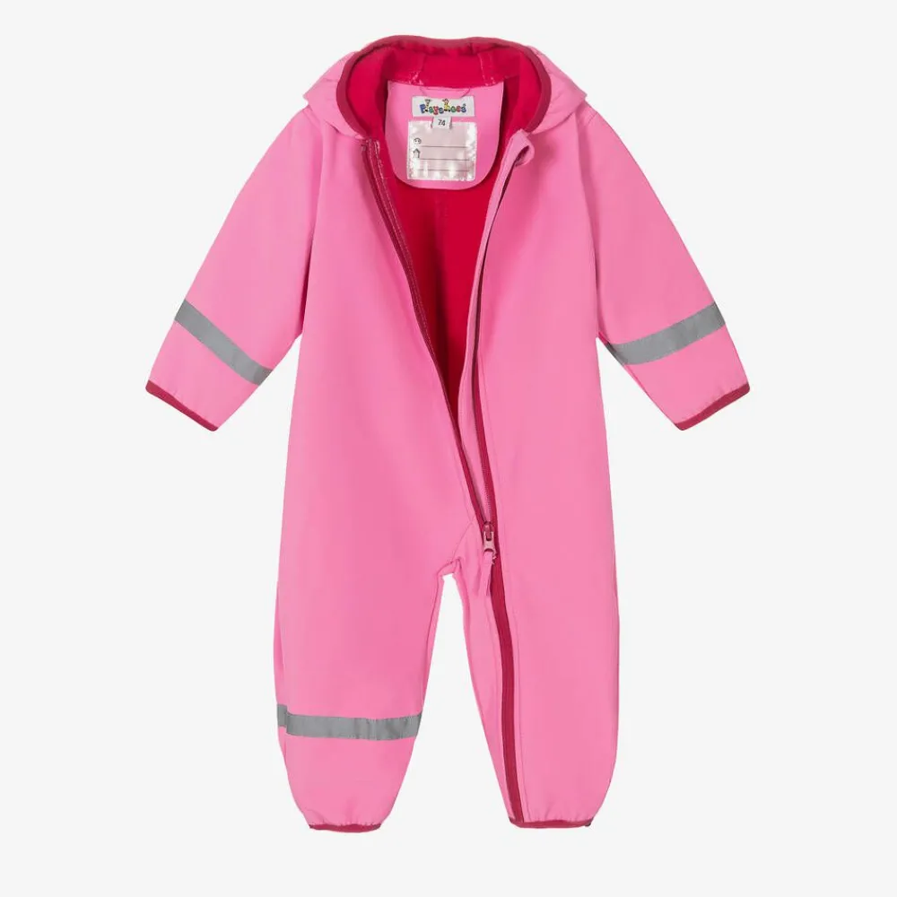 Playshoes Coats & Jackets|Coats & Jackets*Pink Fleece-Lined Rain Suit