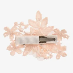 Cute Cute Hair Accessories*Pink Floral Hair Clip (7cm)