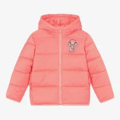KENZO KIDS Coats & Jackets*Pink Hooded Puffer Jacket