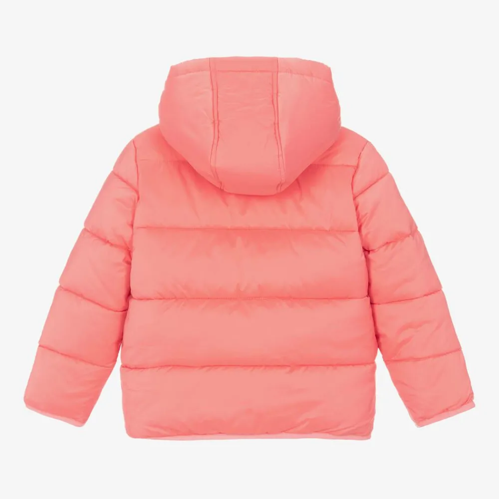 KENZO KIDS Coats & Jackets*Pink Hooded Puffer Jacket