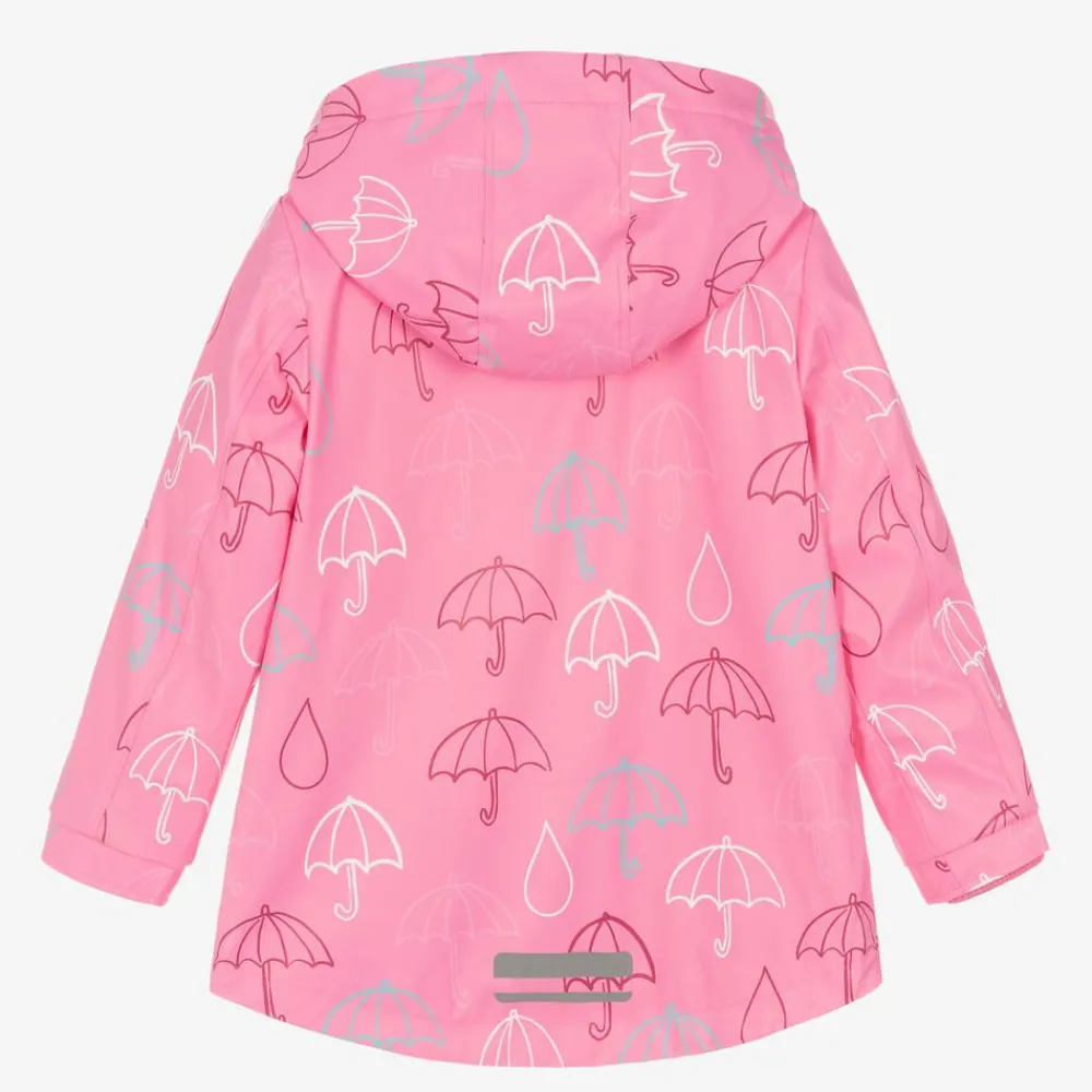 Mitty James Coats & Jackets*Pink Hooded Waterproof Umbrella Raincoat