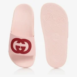 Gucci Sliders|Sliders*Pink Interlocking G Sliders