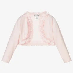 Sarah Louise Tops*Pink Knitted Bolero Cardigan
