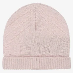 Gucci Hats*Pink Knitted Cashmere Baby Hat