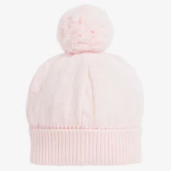 Emile et Rose Hats*Pink Knitted Pom-Pom Hat