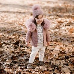 Paz Rodríguez Coats & Jackets*Pink Knitted Wool Jacket